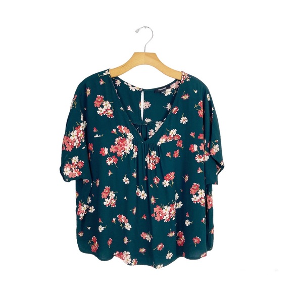 Madewell Rhyme Top in Spruce Blooms Size Large - Picture 3 of 11